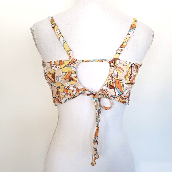 NEW!! L*Space Womens SIZE DD Tropical Floral Peach Ringo Swim Top Only LSRIT21P - Picture 3 of 12